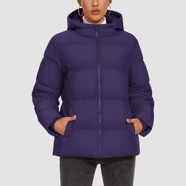 Women’s Hooded Down Jacket Lightweight Thermal Quilted Winter Coat