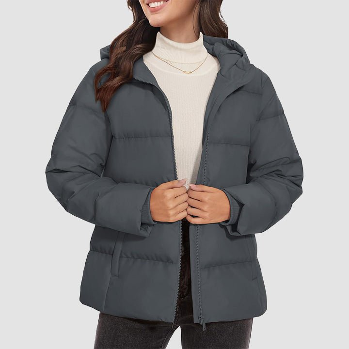 Women’s Hooded Down Jacket Lightweight Thermal Quilted Winter Coat