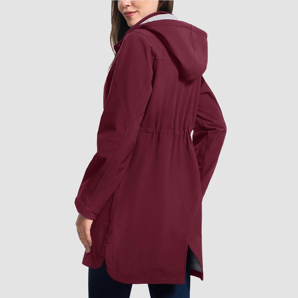 Women's Fleece Lined Jacket Hooded Warm Winter Coat
