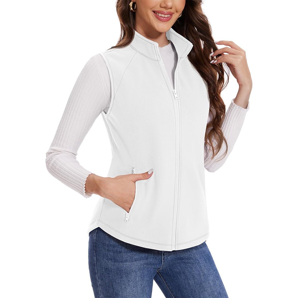 Women's Fleece Vest Sleeveless Lightweight Warmth Jackets