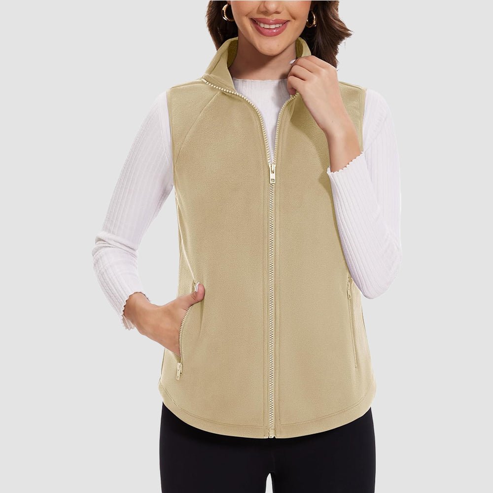 Women's Fleece Vest Sleeveless Lightweight Warmth Jackets