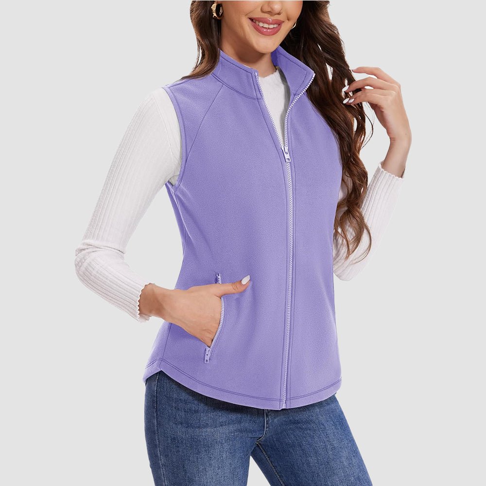 Women's Fleece Vest Sleeveless Lightweight Warmth Jackets