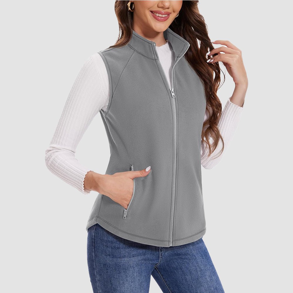 Women's Fleece Vest Sleeveless Lightweight Warmth Jackets