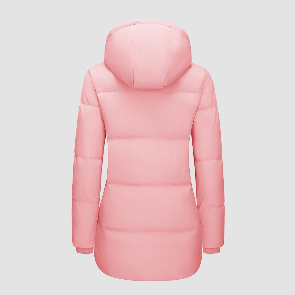 Women's Long Down Parka Waterproof Hooded Winter Puffer Coat
