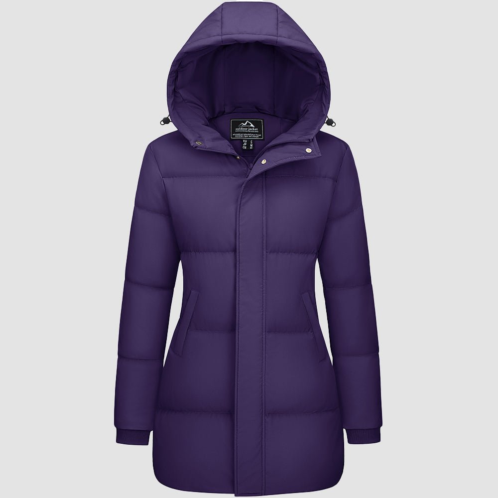 Women's Long Down Parka Waterproof Hooded Winter Puffer Coat