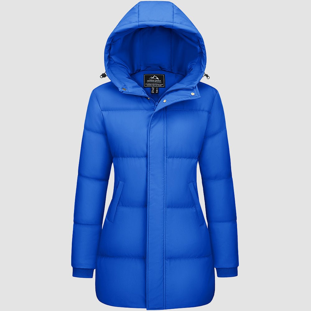 Women's Long Down Parka Waterproof Hooded Winter Puffer Coat