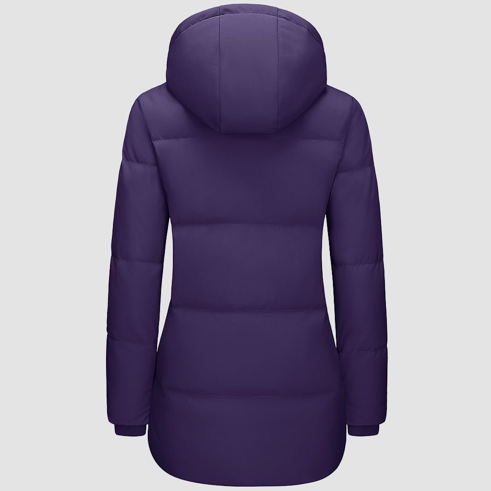 Women's Long Down Parka Waterproof Hooded Winter Puffer Coat