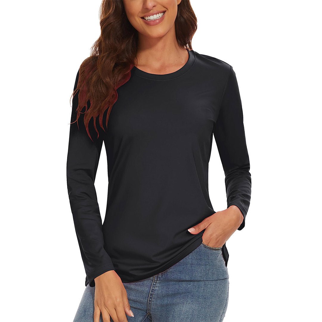 Women's UPF 80+ Athletic Rashguard Long Sleeve Shirt