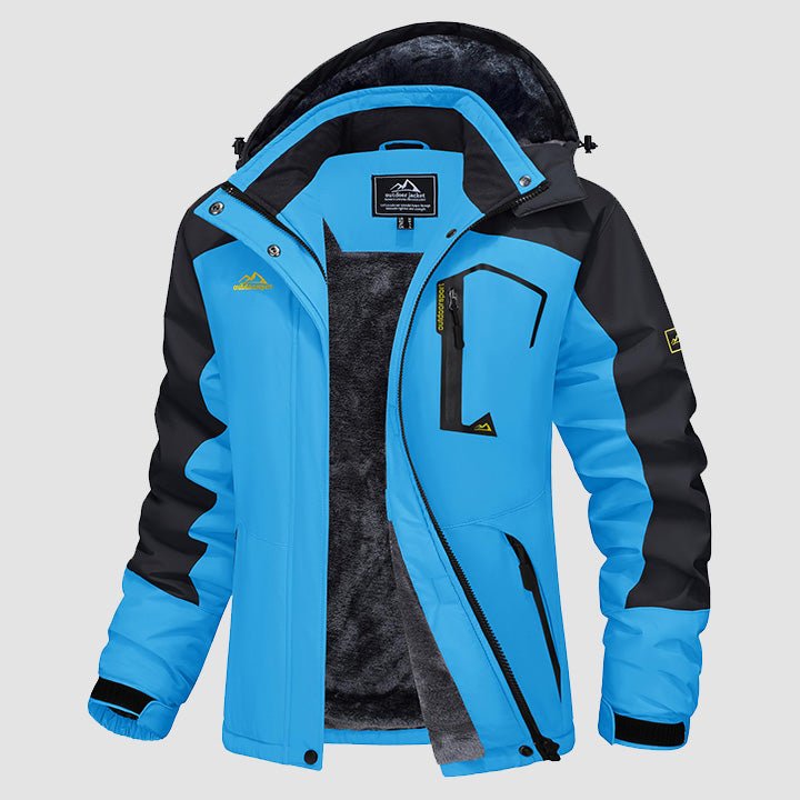 Women's Water-Resistant Fleece Ski Jacket with 4 Pockets