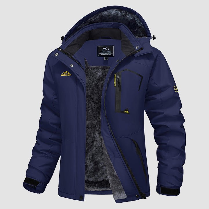Women's Water-Resistant Fleece Ski Jacket with 4 Pockets