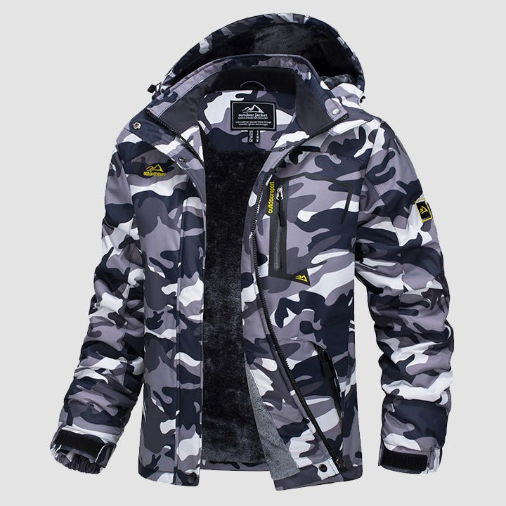 Women's Water-Resistant Fleece Ski Jacket with 4 Pockets