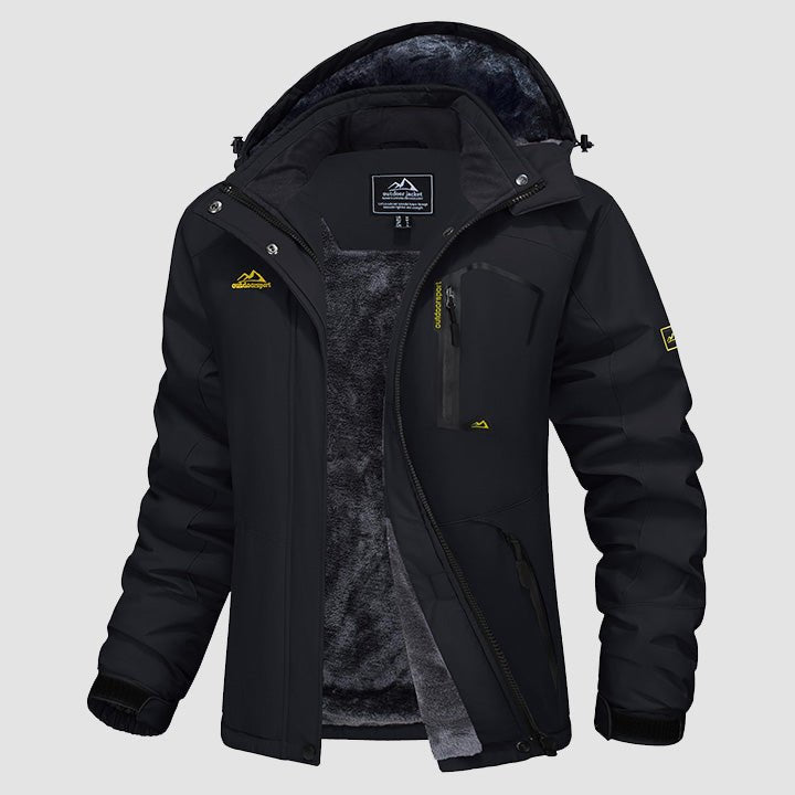 Women's Water-Resistant Fleece Ski Jacket with 4 Pockets
