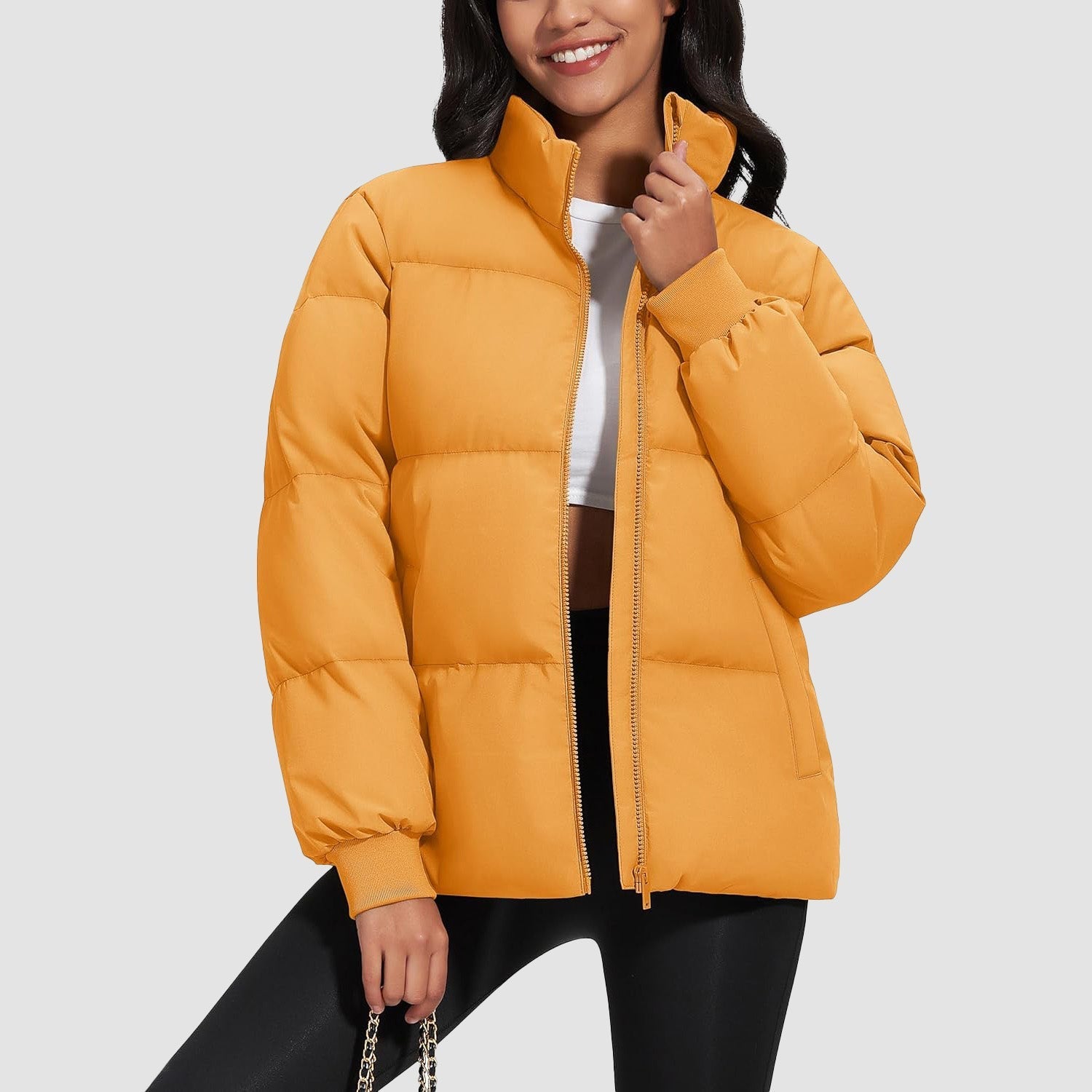 Women’s Quilted Down Jacket Warm Water Resistant Puffer Winter Coat