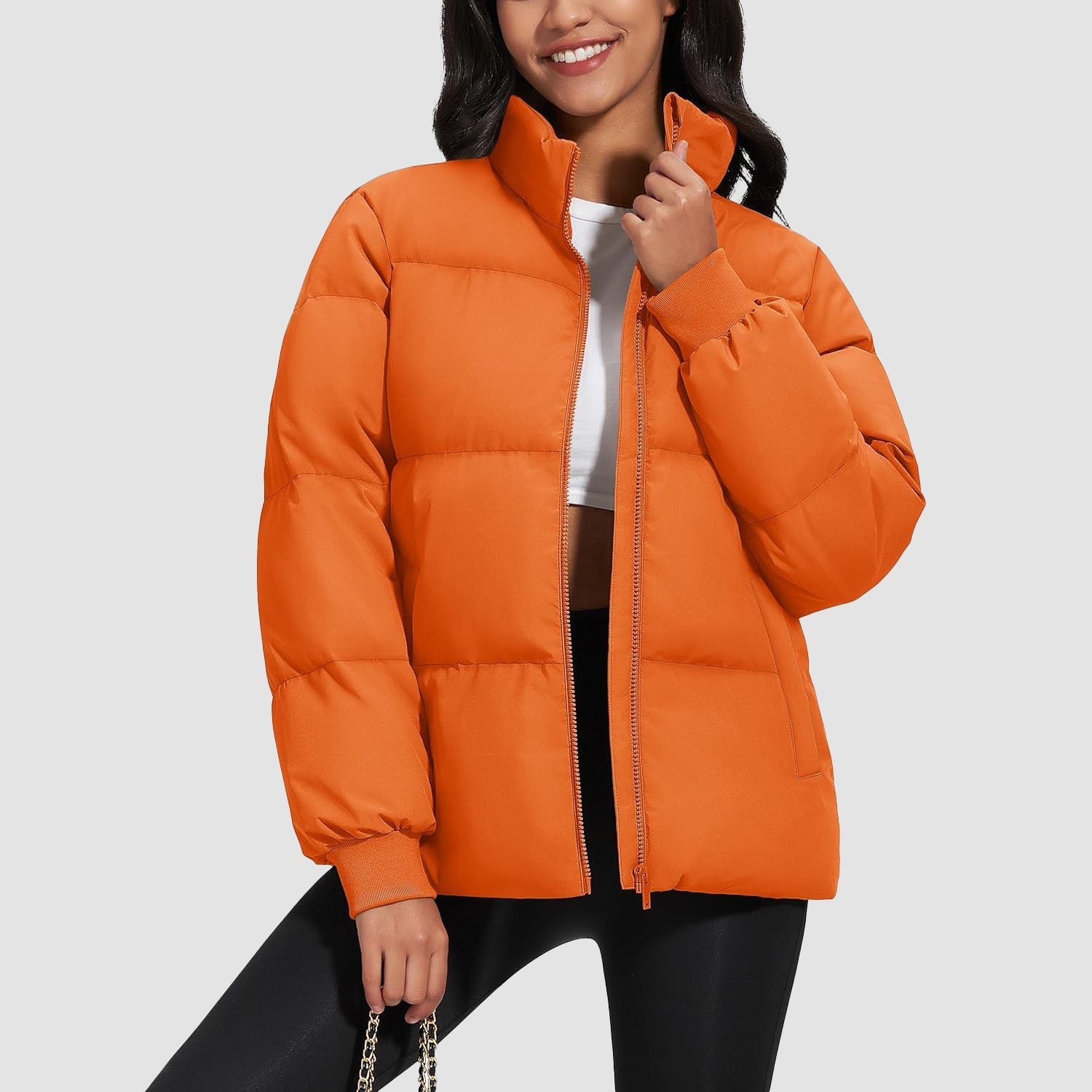 Women’s Quilted Down Jacket Warm Water Resistant Puffer Winter Coat